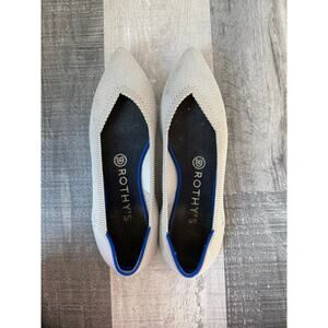Rothy's The Point Ballet Flats in Dove Gray Size 7.5